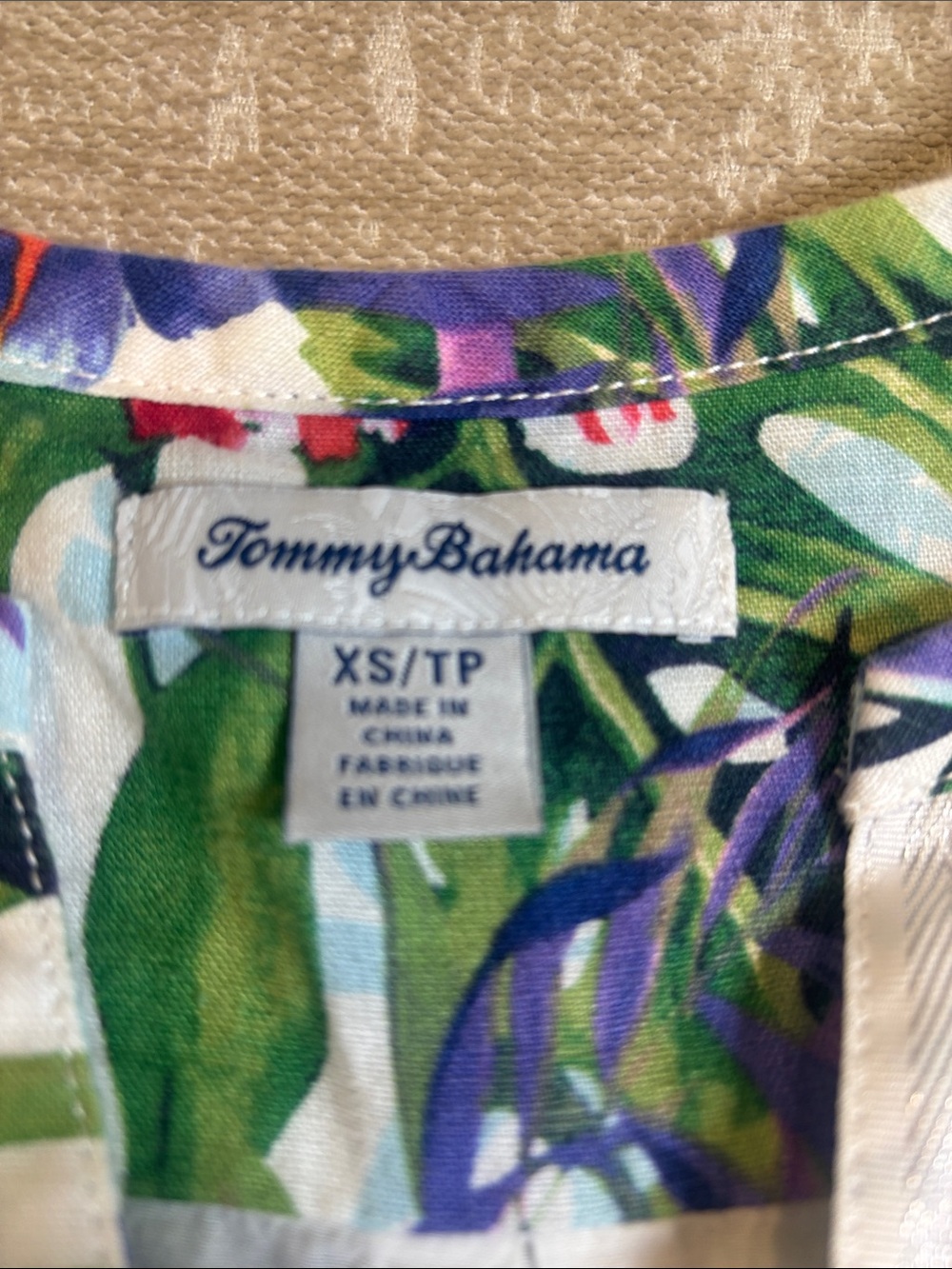 Tommy Bahama Disney Jungle Jubilee Linen Tropical Shift Dress XS Hidden Mickey - Picture 2 of 8